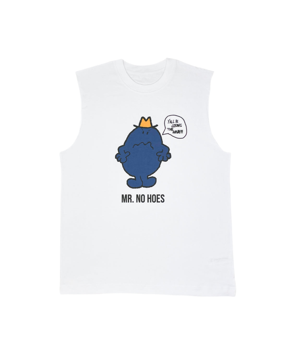 BLUE M. NO HOES T-SHIRT